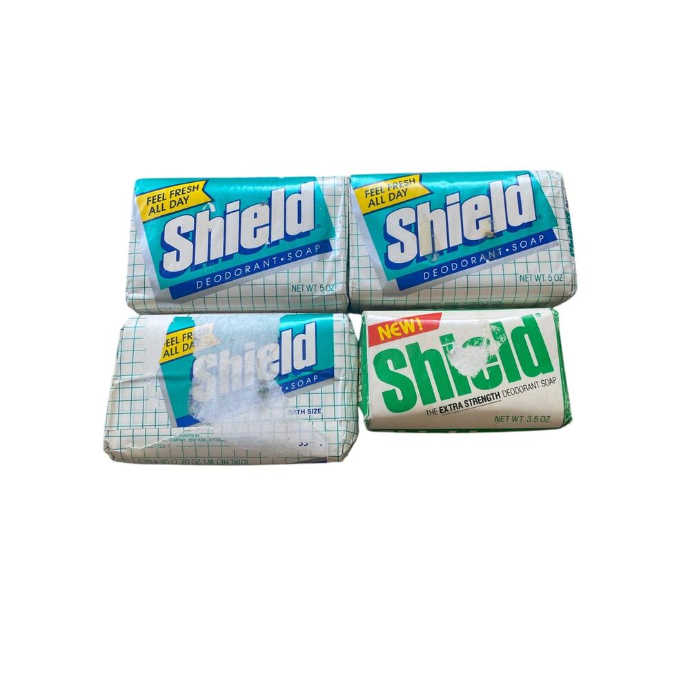 Vintage Shield Deodorant Soap 5oz X3 Shield Extra Strength Deodorant Soap x1